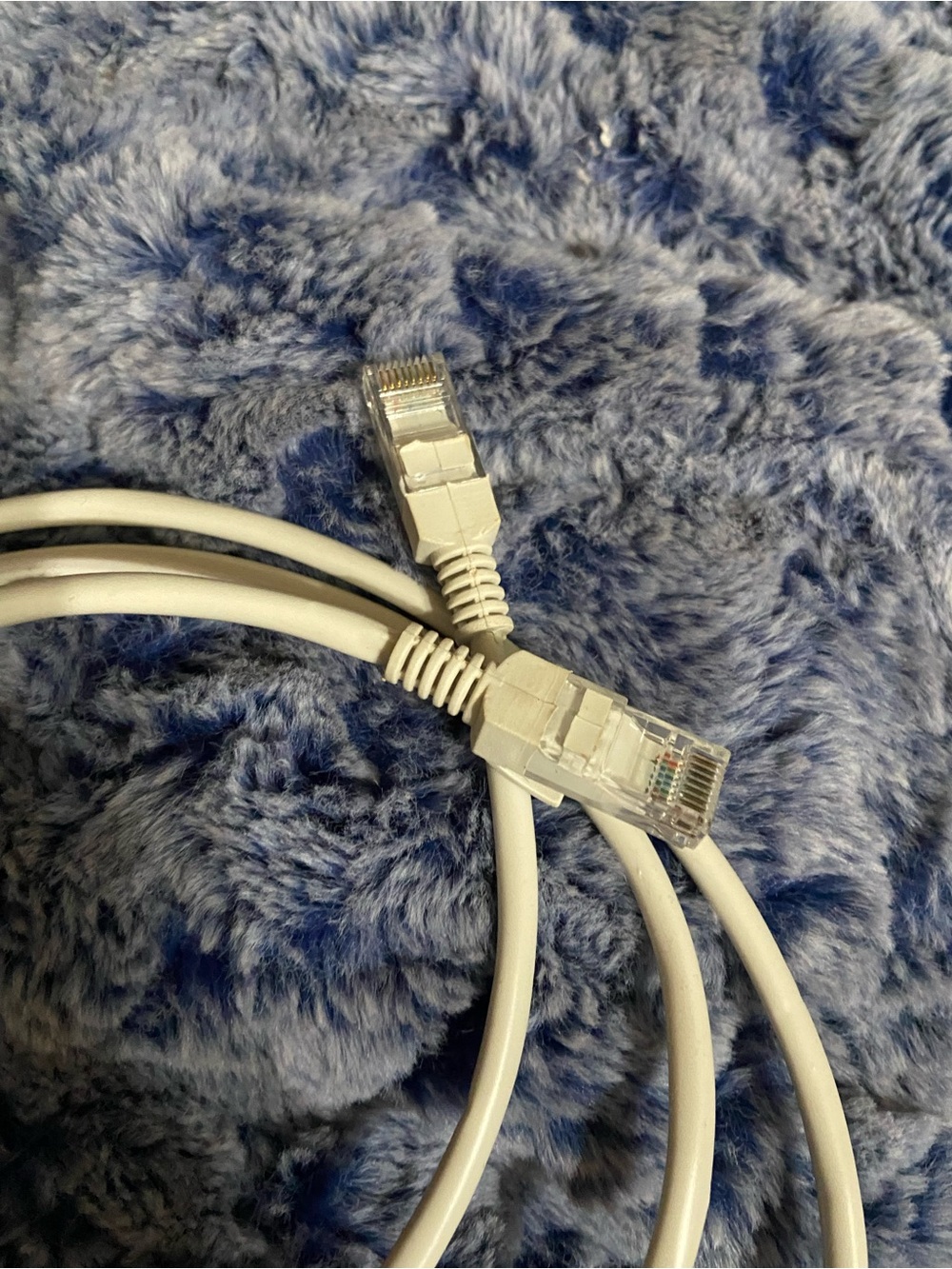 White Ethernet Patch Cable RJ45 Network Cord - Compatible Networking Accessory - Picture 2 of 2